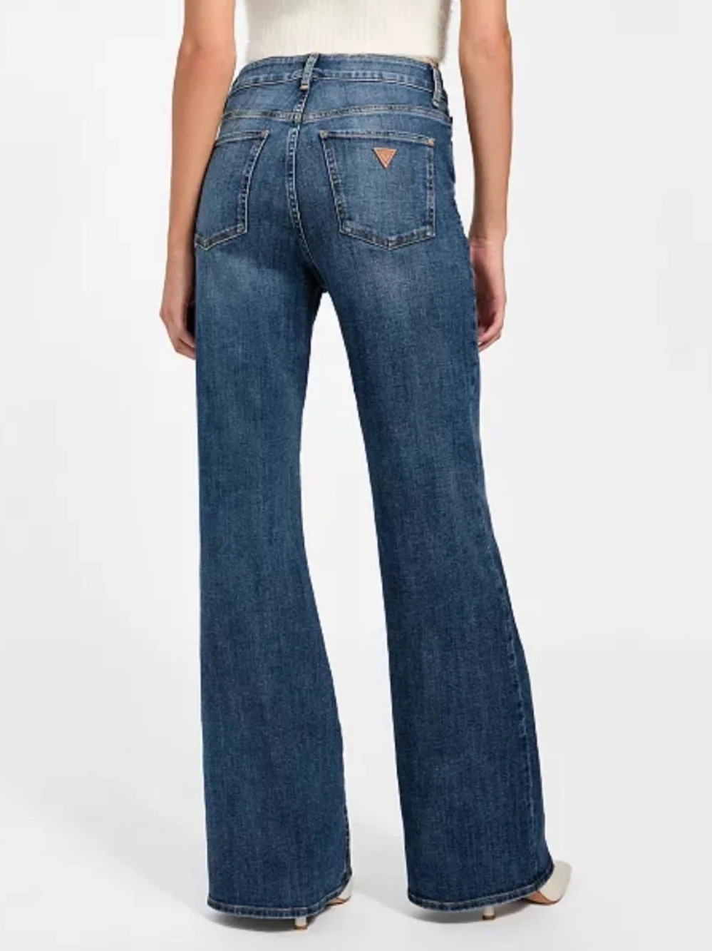 GUESS Women’s Palazzo High Faye Flare Jeans
